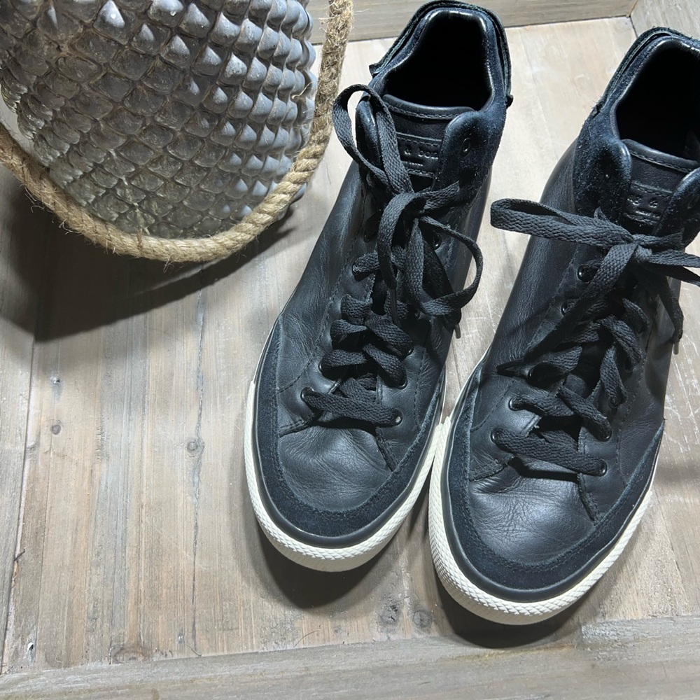Rag & Bone Black Sneakers with Classic High-Top Design